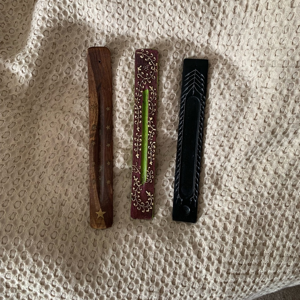 Set of 3 Incense Stick Holders